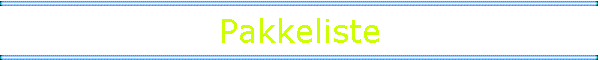 Pakkeliste